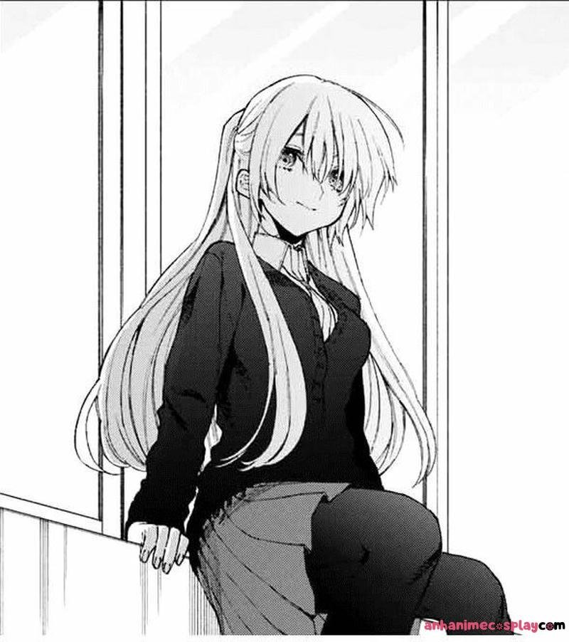 ảnh anime nữ trắng đen cực dễ thương